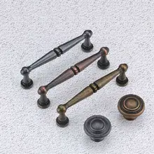 96mm bronze kitchen cabinet handle black cupboard pull red bronze zinc alloy drawer dresser furniture hardware