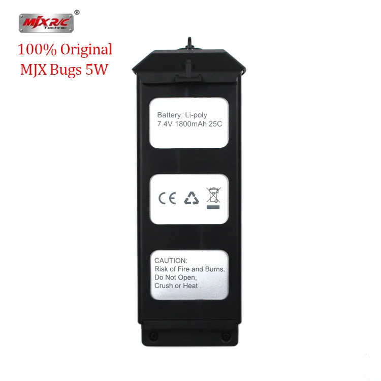 

Original MJX R/C Bugs 5W B5W RC Helicopter battery 7.4V 1800mAH Li-Po Battery rc quadcopter drone spare parts accessories