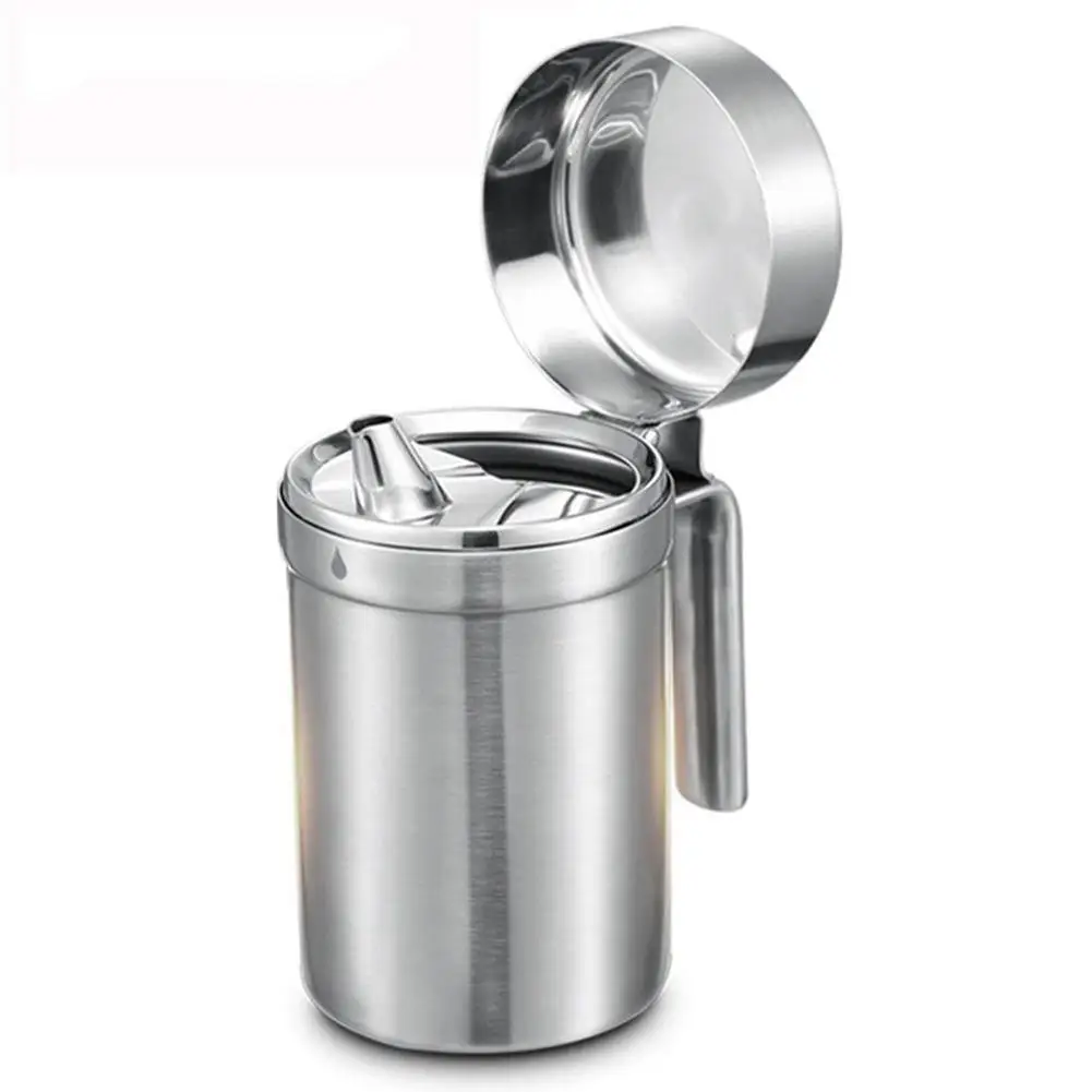 

Stainless Steel Kitchen Olive Oil Sauce Dispenser Leak Proof Storage Can Pot Kit