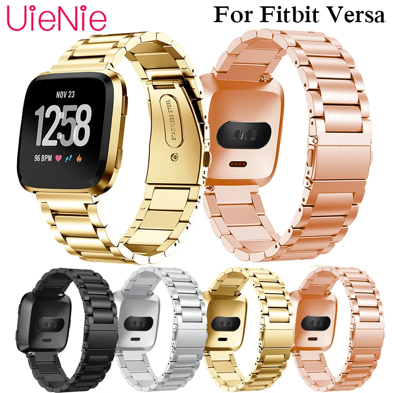 

Stainless Steel Watch Strap For Fitbit Versa Band Screwless Bracelet Replacement Metal Wristbands Accessories For Fitbit Versa