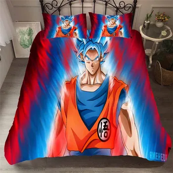 

HELENGILI 3D Bedding Set Dragon Ball Print Duvet Cover Set Bedcloth with Pillowcase Bed Set Home Textiles #LZ-28