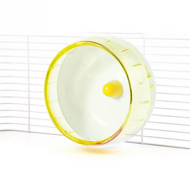 Pet Sport Jogging Wheel Skid Resistance Silent Running For Hamster Durable Plastic - Цвет: Yellow