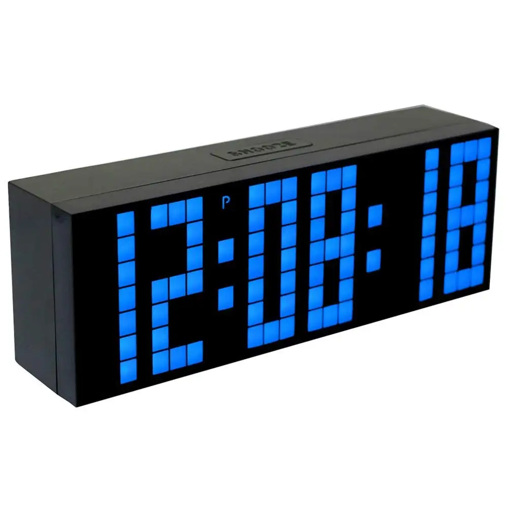 

CH KOSDA Large Number Alarm Clock Wall LED Clock Digital Countdown Timer Alarm Desk Table Bedroom Kid's Home Decor New