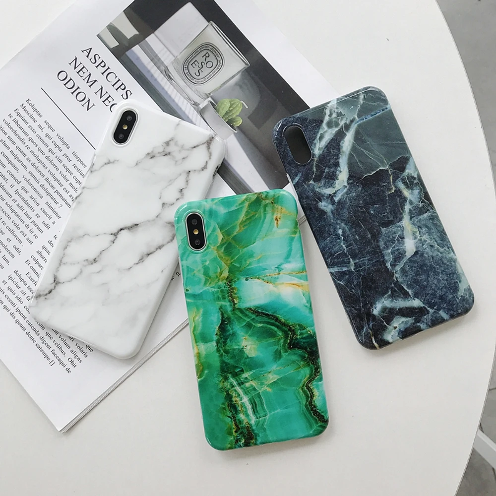 

New Marble Case For iphone XS MAX X Case Soft TPU Back Cover For iphone 6 6S 7 8 Plus iphone X XR Case Cover Phone Case