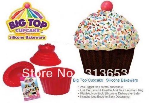 

new arrival big top cupcake/silicon cake mold/cake mould /cake pan 3pcs/set-free shipping