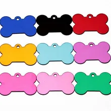 50 шт./лот, персонализированная Выгравированная заготовка для домашних животных, сделай сам, ID, кость, имя собаки, кошки, Очаровательная бирка, собака, кошка, ID метки, подвеска, 10 цветов
