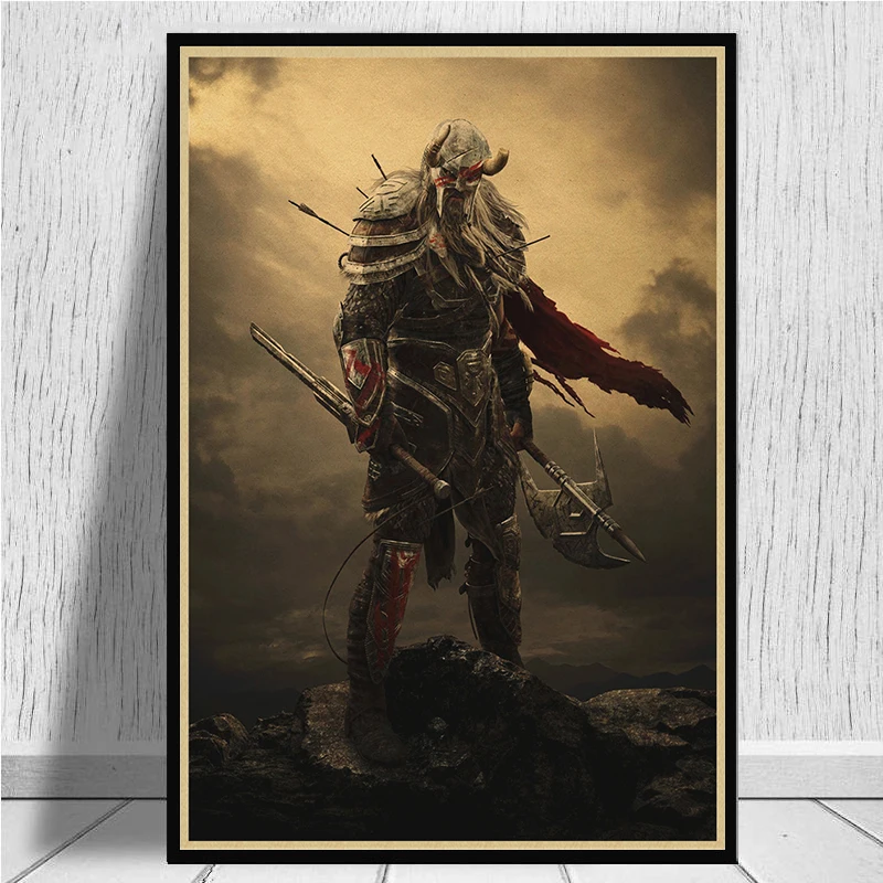 The Elder Scrolls Skyrim игра крафт-игра плакат домашний интерьер украшения рисунок core наклейки на стену