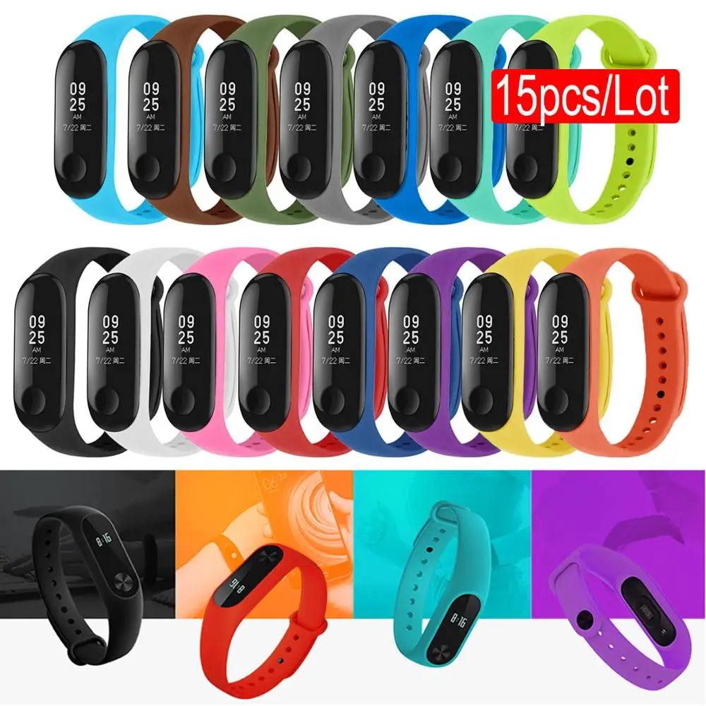 Gosear 15 шт. для Xiaomi mi Band 3 4 Correa mi Band 3 4 сменный ремешок для часов Ремешок для часов Смарт браслет|Смарт-аксессуары| | АлиЭкспресс