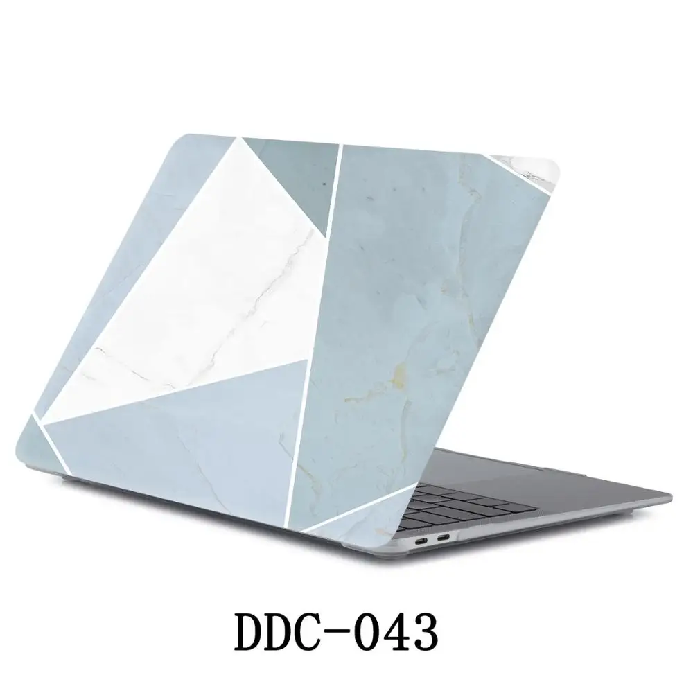 Чехол для ноутбука Apple MacBook Air Pro retina 11 12 13 13,3 15 15,4 дюймов с сенсорной панелью сумка+ чехол для клавиатуры - Цвет: DDC-043
