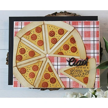 

Pizza Bread Set Metal Cutting Dies For DIY Scrapbooking Album Embossing Card Decorative Crafts