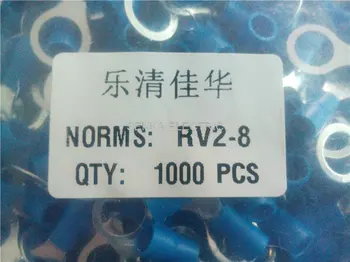 

100pcs RV2-8 5/16" pre-insulating Insulated Copper Ring Terminals Connector