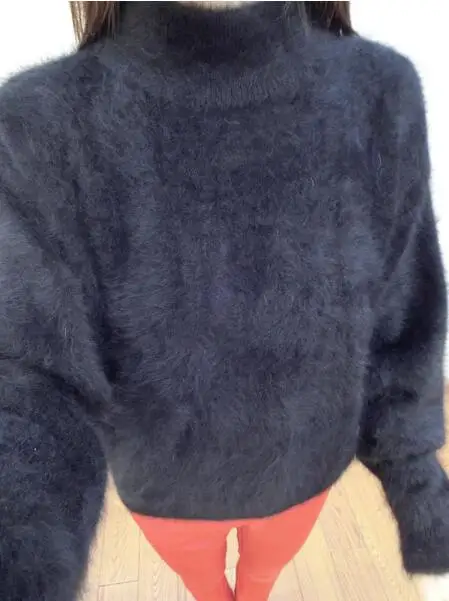 Топ Мода натуральный норковый кашемир Водолазка пуловер натуральный норковый кашемир свитер wsr333