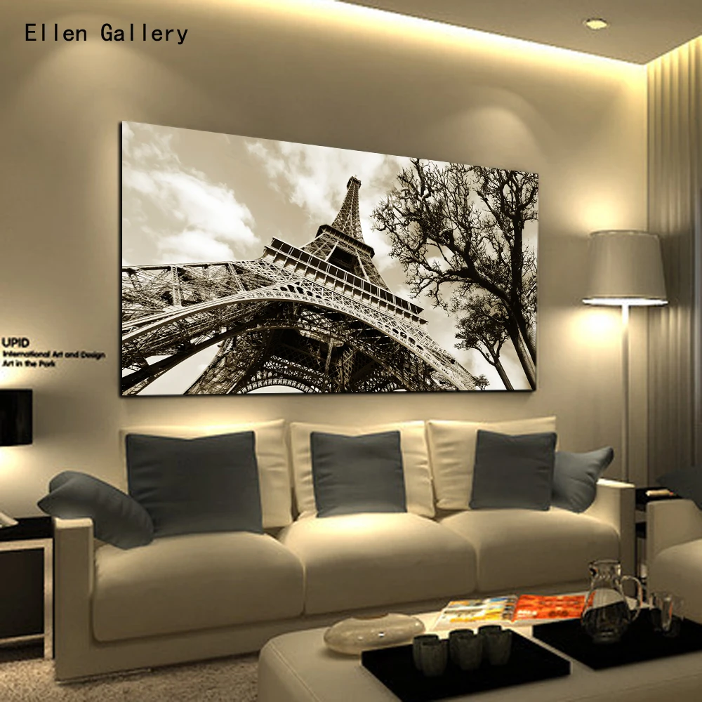 home decor wall art canvas painting wall pictures for bedroom quadro cuadros decoration paris city eiffel