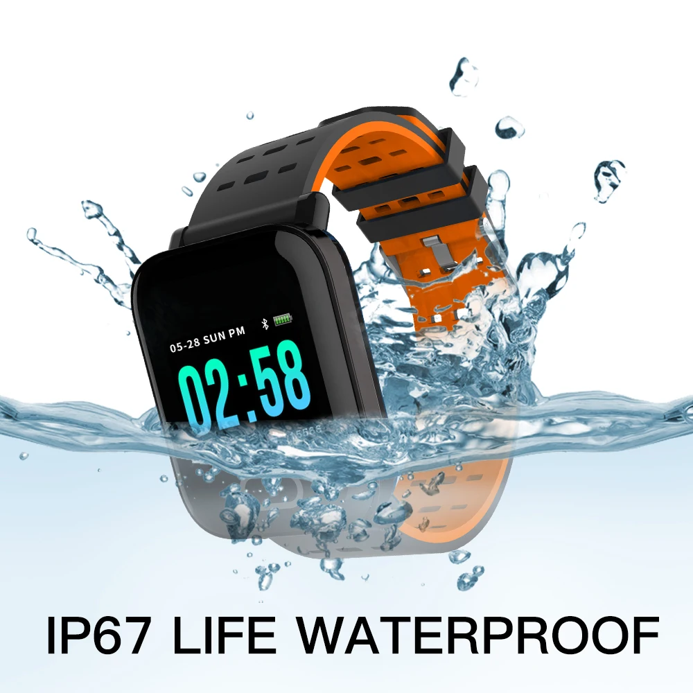 Wearpai A6 الرياضة ساعة ذكية للرجال الدم ضغط اللياقة البدنية النشاط القلب معدل تعقب ل IOS ساعة أندرويد للماء ip67