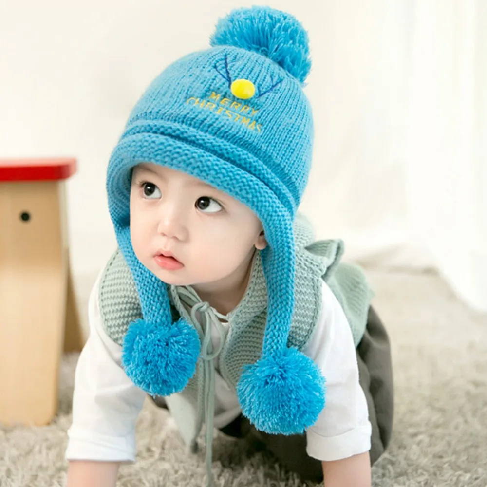 

Christmas Beanie Cap Fashionable Wool Knitted Winter Warm Hat Beanie Hat for Toddler