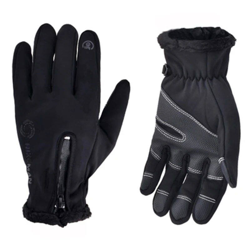 

2019 Winter Cycling Bicycle Gloves Windproof Thermal Warm Fleece Gloves Men Women Motorcycle Snow Skiing Sport Bike Glove