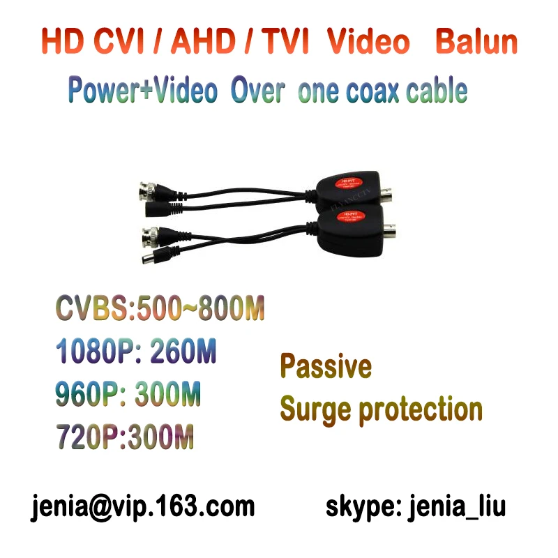 

10 Pairs HD TVI AHD CVI Analog CCTV System Video Power Extender over coax converter 500M for video transmit over coaxial cable