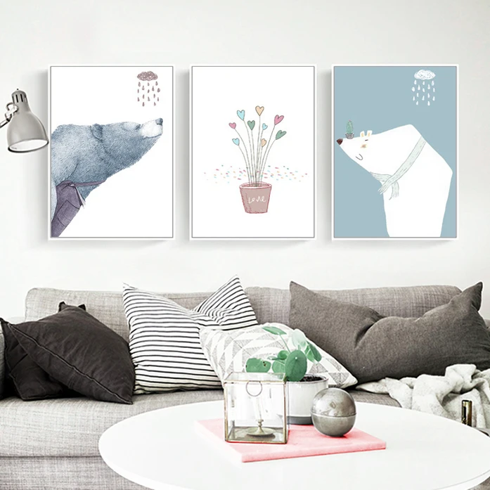  EECAMAI DIY Diamond Painting Full Drill Children's Painting Bear Cartoon Bedroom Simple Modern Diam - 32890313288