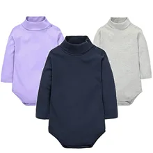 

2018 New Baby Rompers baby boys girls clothes turn-down collar baby clothes Jumpsuit Long Sleeve Infant Product Solid color