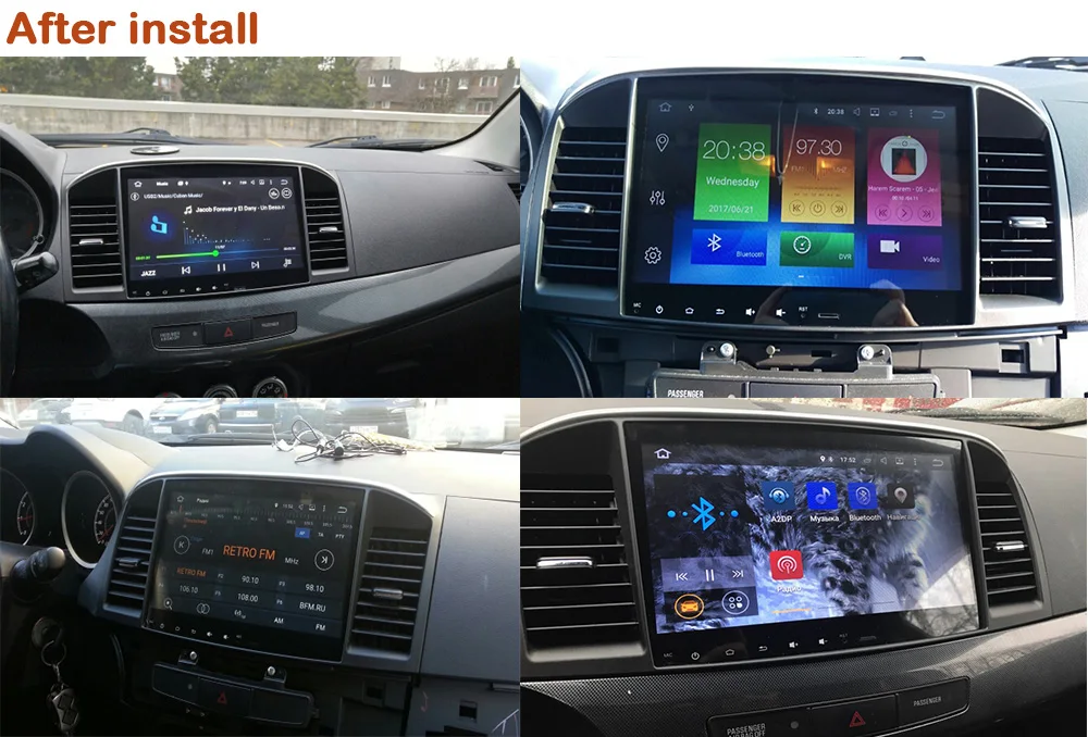 Perfect Lenvio 2G RAM Quad Core Android 7.1 CAR DVD Player For Mitsubishi Lancer 2007-2011 2012 2013 2014 2015 Radio GPS Navigation IPS 0