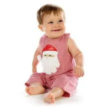 Модные детские рождественские Боди без рукавов для мальчиков и девочек костюм Санта Клауса