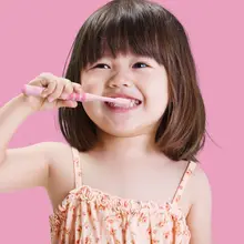 Детская Антибактериальная Щетина зубная щетка мягкая гибкая противоскользящая резиновая кольцевая ручка уход за полостью рта