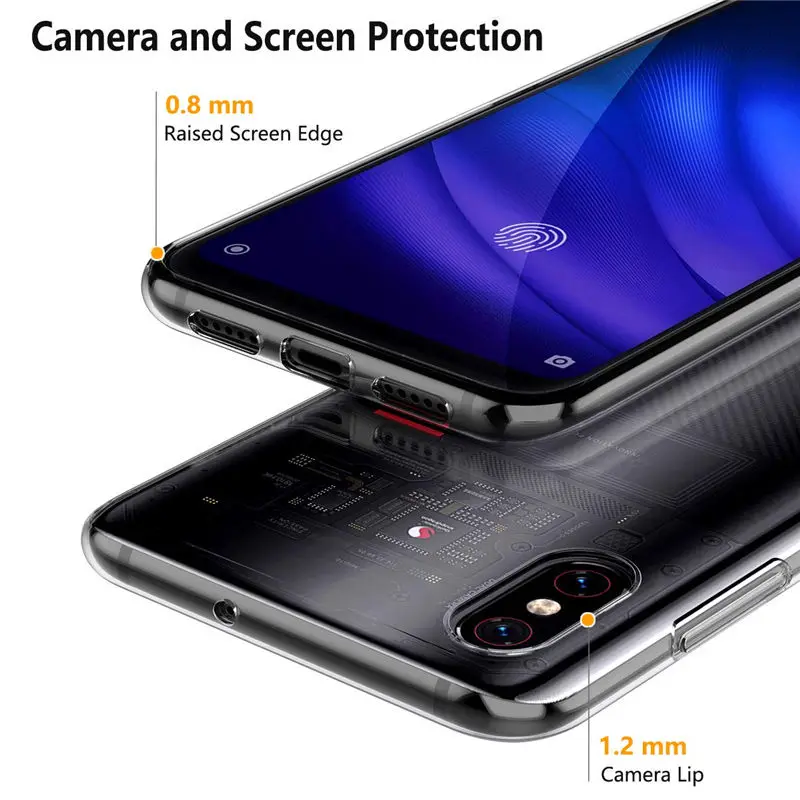 Для Xiaomi mi 8 Pro силиконовый прозрачный Футляр задняя крышка чехол для телефона для глобальной версии Xiaomi mi 8 Pro mi 8 mi 8 SE mi 8pro 6,21