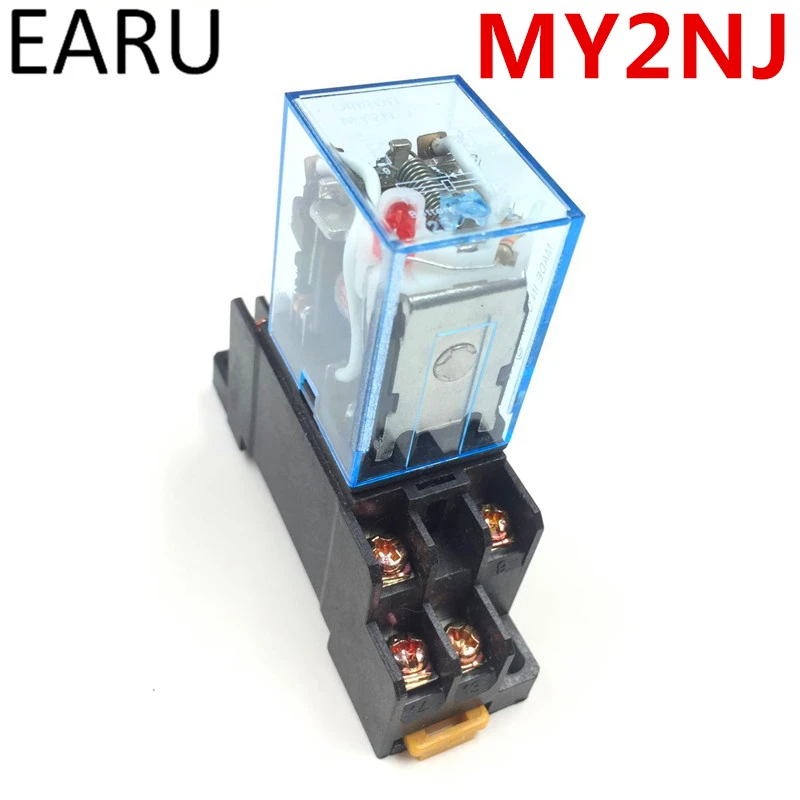 MY2P HH52P MY2NJ Relay Coil General DPDT Micro Mini Electromagnetic Relay Switch with Socket Base LED AC 110V 220V DC 12V 24V MY2P HH52P MY2NJ Relay Coil General DPDT Micro Mini Electromagnetic Relay Switch with Socket Base LED AC 110V 220V DC 12V 24V
