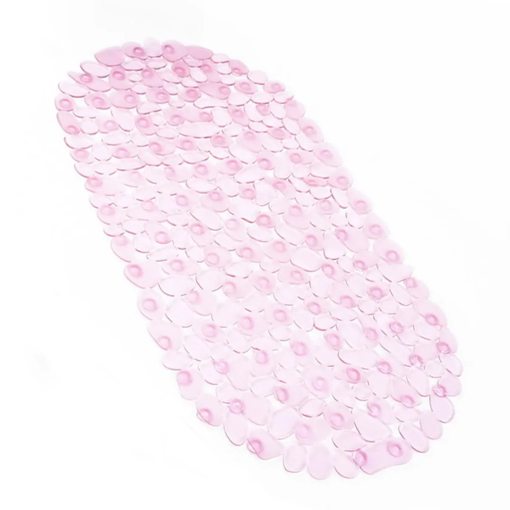 2018 Unique Safety Anti Non Slip Pebble Bath Shower Suction Toilet Floor Plastic Matin Bath