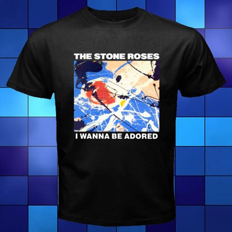 Футболки брендовая одежда забавная Футболка короткий рукав Stone Roses я хочу обожал
