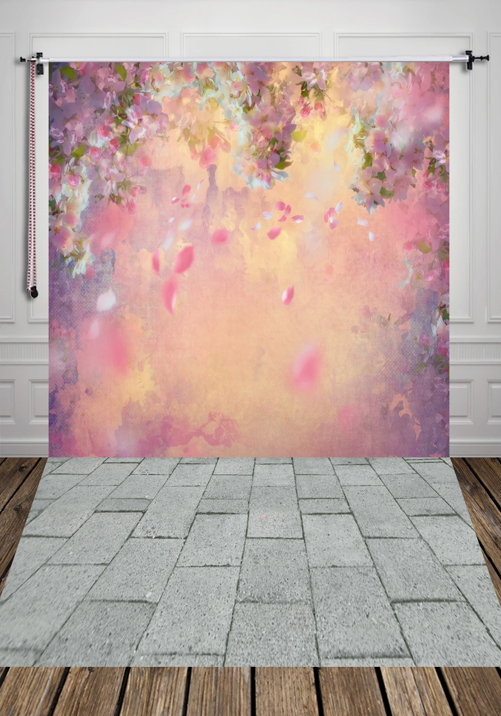 HUAYI Pink Flower Photography Backdrops For Photo Studio Children