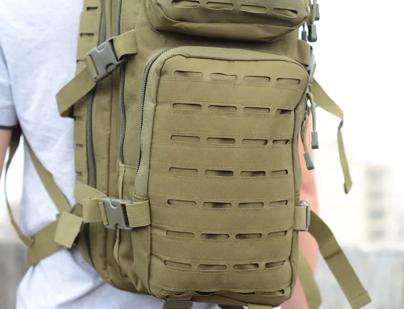 ROCOTACTICAL 30L тактический рюкзак лазерная резка MOLLE штурмовой пакет для кемпинга пешего туризма охоты Путешествия нейлоновая сумка подходит для 15 ноутбуков