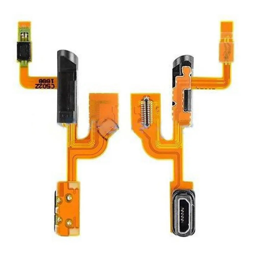 10pcs lot New USB Charging Port flex For Nokia Lumia 925 Headphone Jack Microphone Audio Earphone Flex Cable Replacement