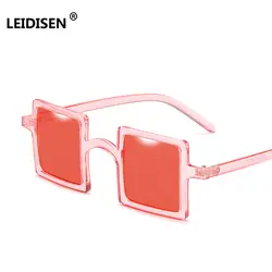 LEIDISEN 2018 Новый Италия Бренд Дизайнер Небольшая Квадратная Рамка Солнцезащитные очки Модные женские роскошные солнцезащитные очки женские
