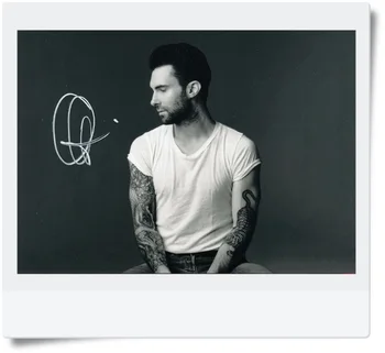 

signed Adam Levine autographed photo 7 inches famous Pop singer freeshipping 08201701