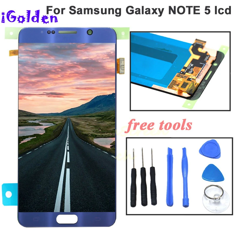 

For Samsung Galaxy NOTE 5 N920 N920F LCD Display Touch Screen Digitizer Assembly Note5 Replacement For 5.7" SAMSUNG NOTE 5 LCD