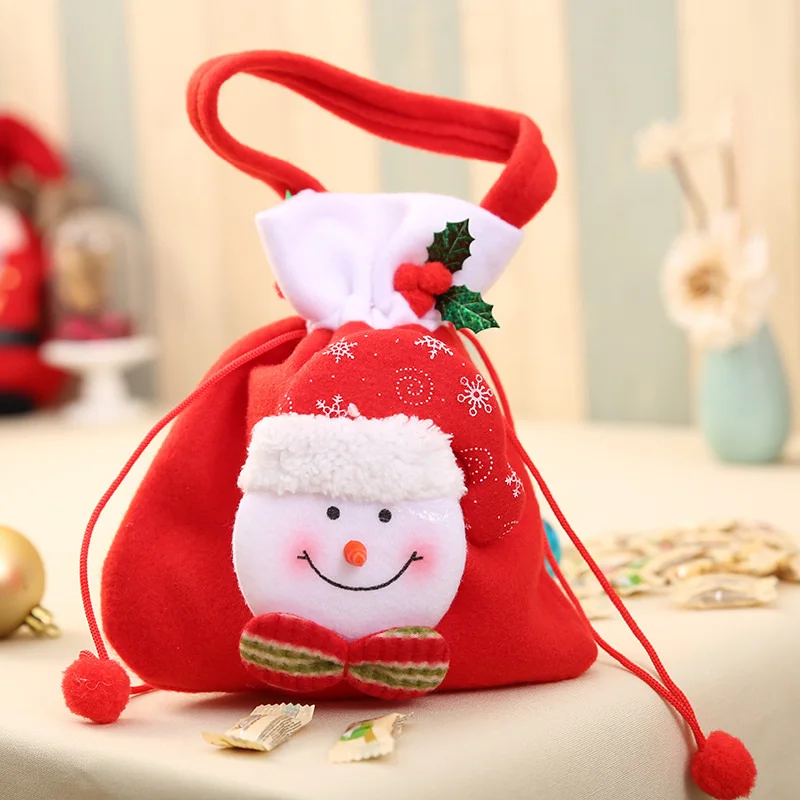 Coloffice Творческий Рождество подарок мешок конфеты/обучения сумка для хранения канцелярских/Рождество подарок для детей школьные канцелярские принадлежности - Цвет: Snowman