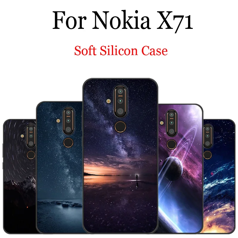 

Casing For Nokia X71 Starry Soft Silicone Tpu Cover Case For Nokia X 71 Funny Cartoon Phone Shell NokiaX71 Cases Anti-knock