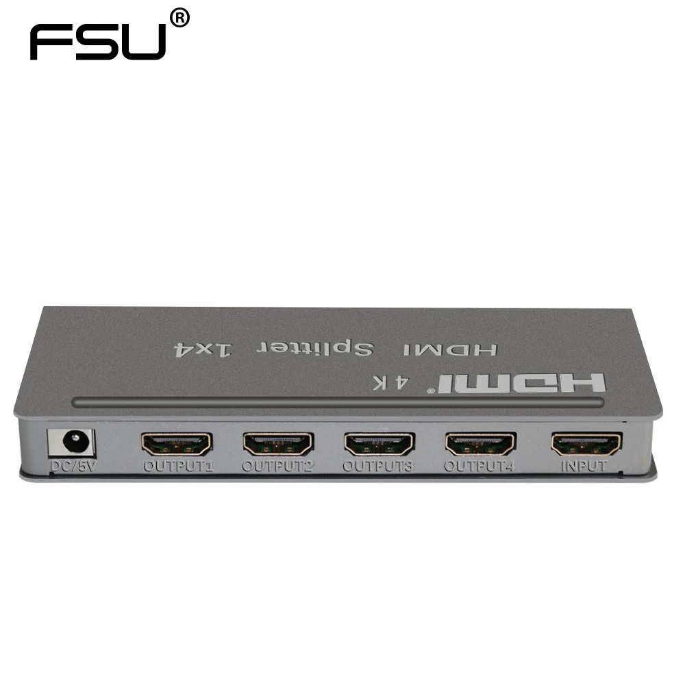 

High resolution 4K hdmi splitter switch 1 in 4 out support 3D adapter Switcher 1X4 Hub Box for TV Projector Monitor Computer