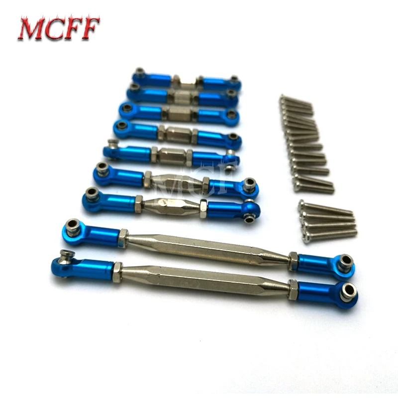 

Metal adjustable Pull Rod For Wltoys 12428 12423 12428-B 12428-C 12628 Feiyue FY-03 RC Car Spare Replacement Upgrade Parts