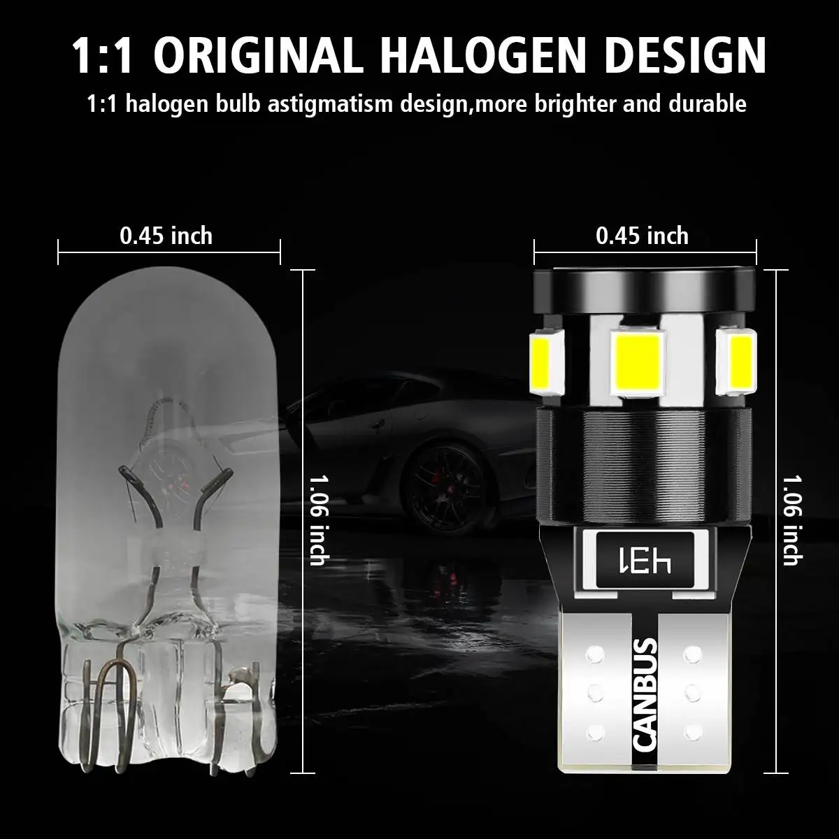 10 шт AUDEW T10/W5W светодиодный боковых габаритных огней лампы 9 SMD2835 светодиодный витые бусины авто тормоз с клиновым разжимом лампа IP65