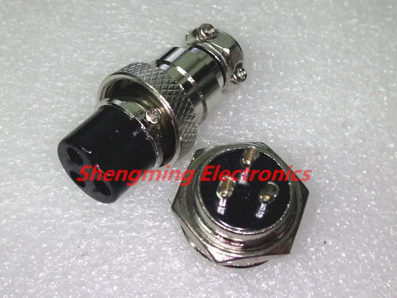 

50Pair=100Pcs GX16 GX16-3 3P 3Pin 16mm Male & Female Wire Panel Connector Circular Aviation Connector Socket Plug