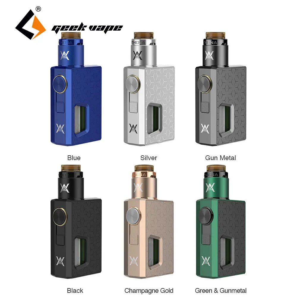 

100% Original GeekVape Athena Squonk Mod with Gift Athena Squonk RDA Tank 6.5ml Silicone Squonk Bottle No 18650 Battery Ecigs