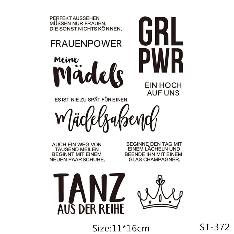 

AZSG Crown And Art Text Clear Stamps For DIY Scrapbooking/Card Making/Album Decorative Silicon Stamp Crafts