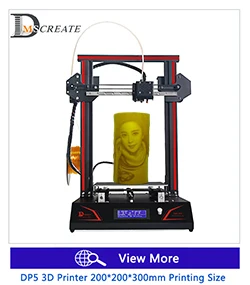 300*300*400 мм большой размер печати DMSCREATE DPX 3D Принтер Комплект металлический каркас линейная направляющая высокая точность