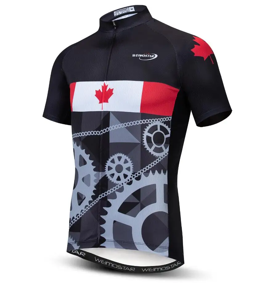 Мужские майки для велоспорта, топы из Бразилии, Германии, Великобритании, летняя одежда с коротким рукавом для велоспорта, MTB, велосипеда, Майо, Ciclismo, Hombre, для мотокросса - Цвет: Canada