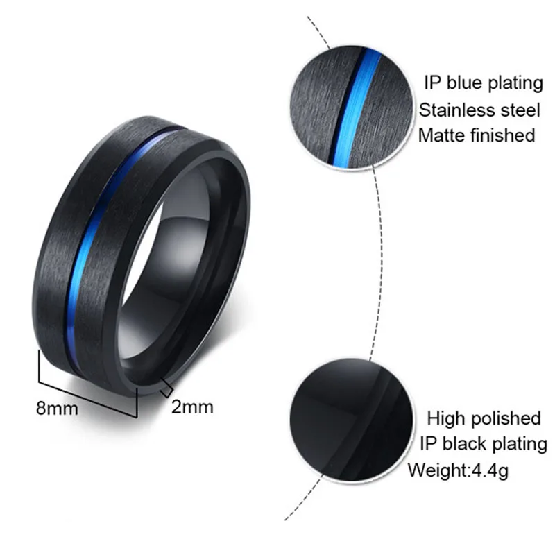 His & Hers Couples Ring Sets Womens Black Gold Filled Blue Stone CZ Engagement Bridal Rings Mens Stainless Steel Wedding Band