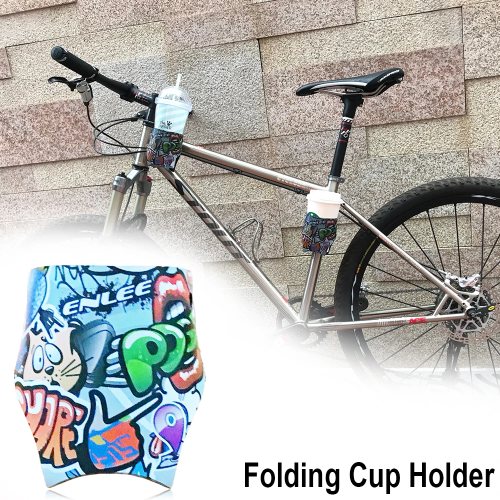 

Bicycle Floding Bottle Cage Creative Water Cup Holder Socket Adjustable Ultralight Cycling Accessories for MTB road bike