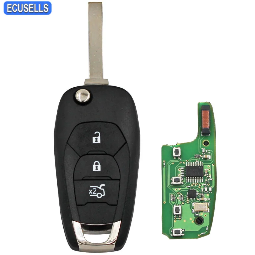 

Flip 3 Button Remote Key Folding Smart Car Key 315MHZ With ID46 Chip for Chevrolet Cruze Aveo 2014 2015 2016 2017 Uncut Blade