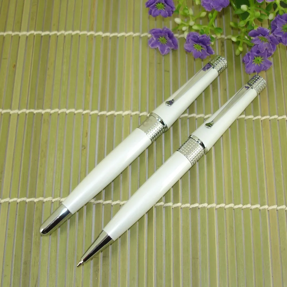 2 шт./лот шариковая ручка и роликовая чернильная ручка для набор из двух ручек набор крутой точечный дизайн офисные канцелярские